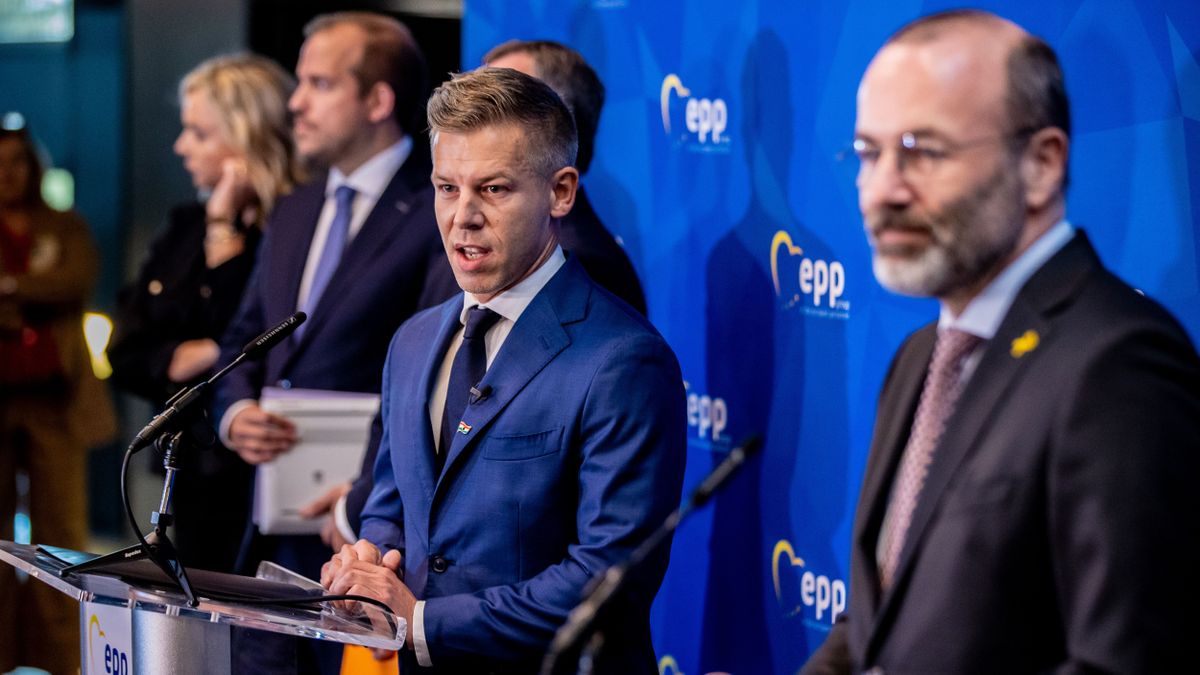 20241008-09 Strasbourg
A Magyar uniós elnökség programja az Európai Parlamentben.
Fotó: Csudai Sándor (CSS)
MW
képen: Magyar Péter, a Tisza Párt elnöke és EP-képviselője, Manfred Weber, az Európai Néppárt (EPP) elnöke