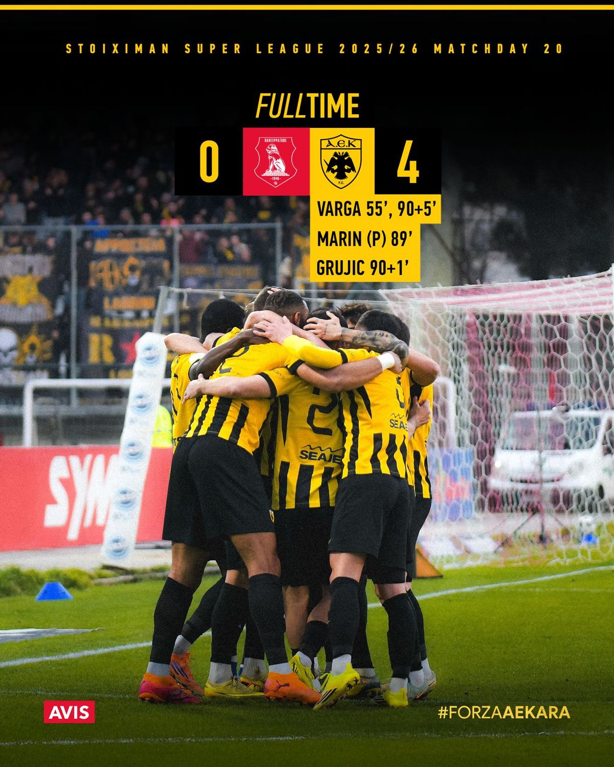 Varga Barnabás duplázott az AEK Athén csapatában 