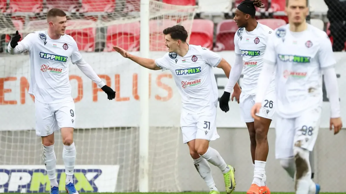 A Nyíregyháza 4-0-ra verte a Kazincbarcikát, a gólokból természetesen Kvasina (bal szélen) és Tijani (jobbról a második) is kivette a részét