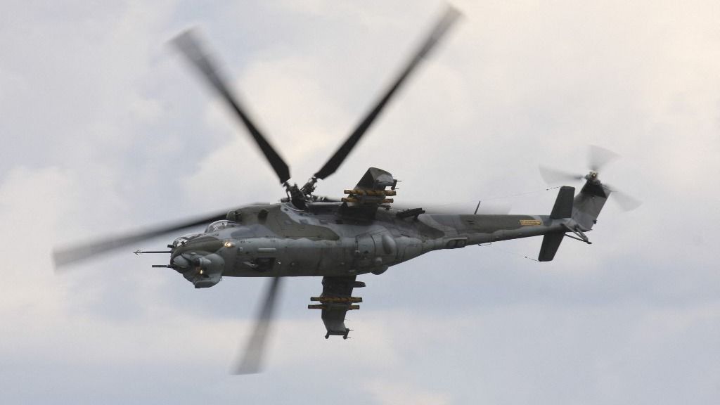 Az ukrán Mi-24-es helikopter legénysége nem tért vissza a bevetés után