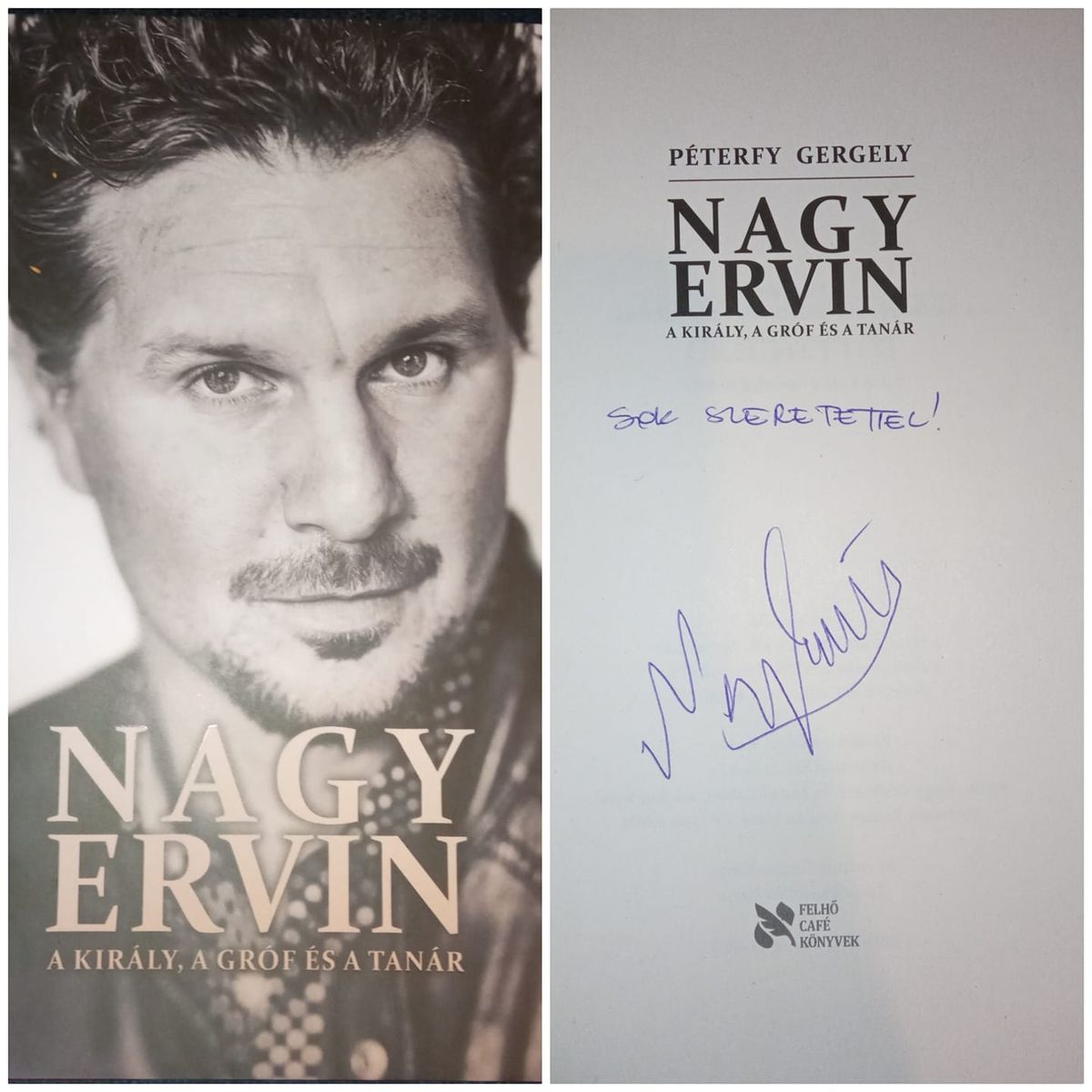 A Nagy Ervinről szóló könyv (Forrás: Facebook)