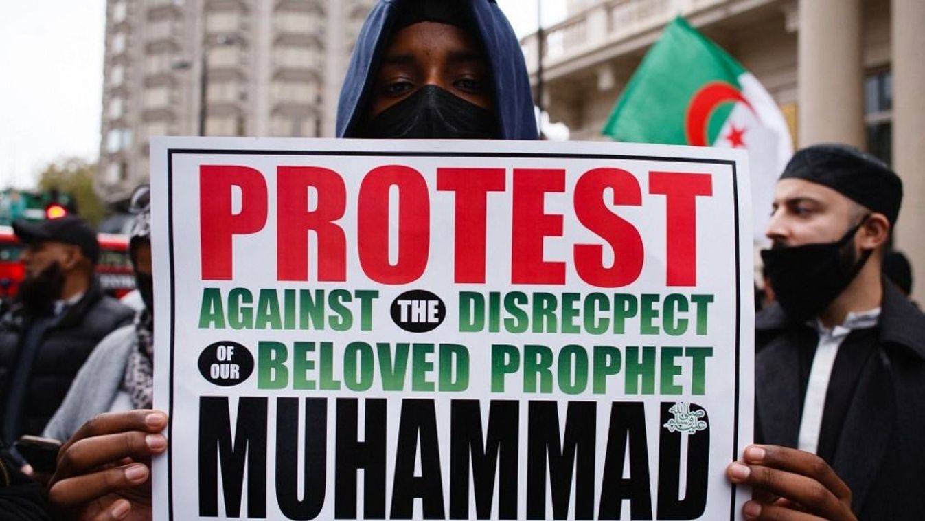 Illusztráció: Muszlim tüntető