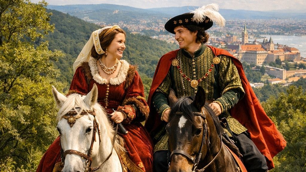 Habsburg Mária és Lajos szabadidejükben lovagoltak