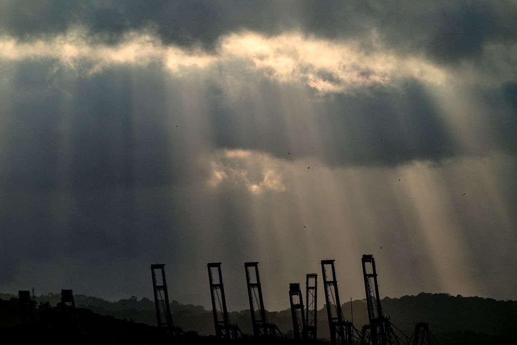 Kikötő a Panama-csatorna bejáratánál