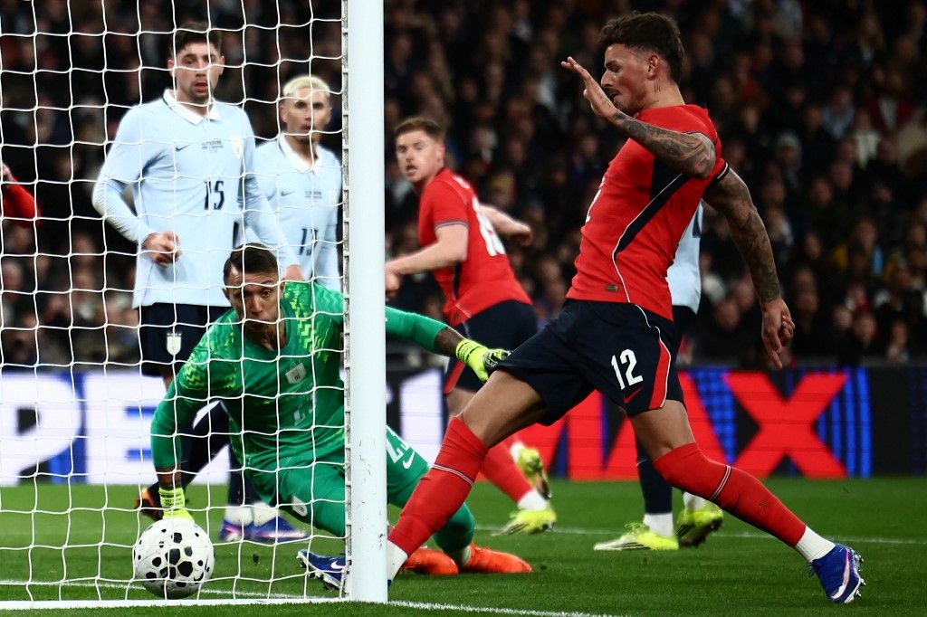 Ben White nem engesztelte ki a Wembley közönségét. Thomas Tuchel Anglia és a játékvezetők teljesítményével sem volt elégedett az Uruguay elleni meccsen