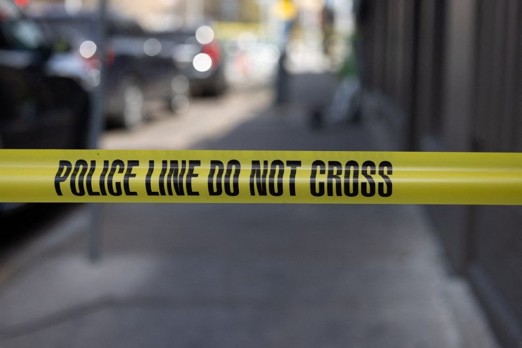 The Austin Police Department and the FBI investigate a shooting at Buford's on West 6th Street in Austin, Texas, on March 1, 2026. (Photo by Stephanie Tacy/NurPhoto) (Photo by Stephanie Tacy / NurPhoto via AFP)