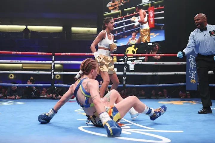 Gabriela Fundora ellenfelei a lehető legritkábban képesek végigbokszolni a teljes mérkőzést, ugyanis a padlón fejezik be a légsúly vitathatatlan bajnoka elleni csatát