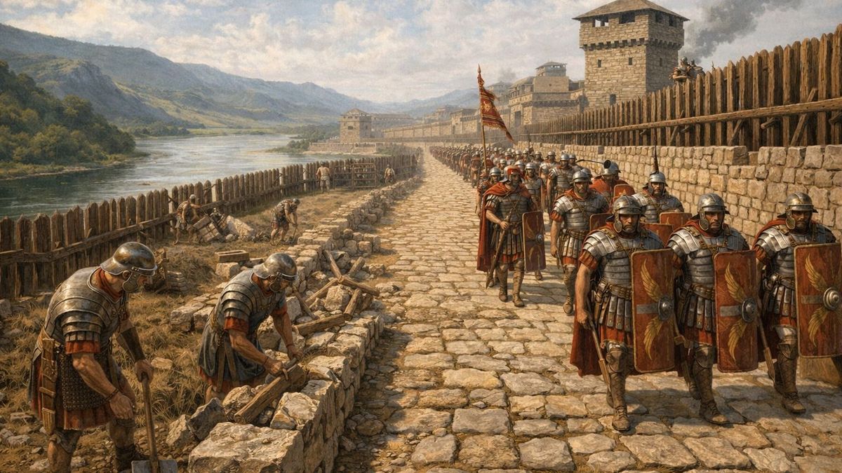 A római légiók megerősítik a limest