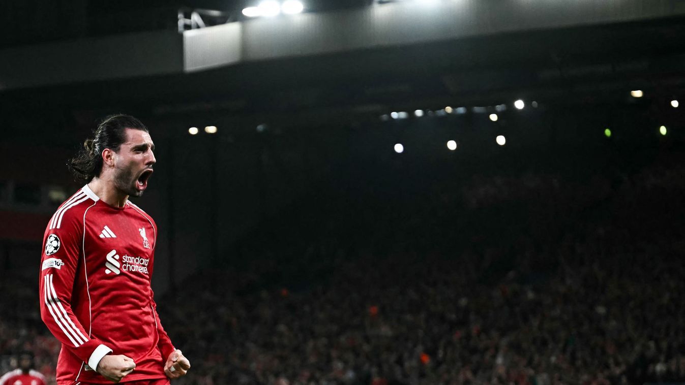 Szoboszlai Dominik újabb fontos gólt szerzett a Liverpool színeiben Fotó: PAUL ELLIS Forrás: AFP