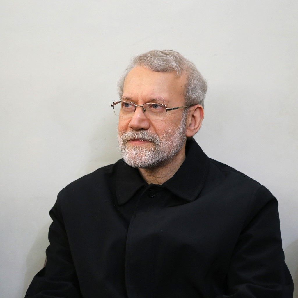 Ali Larijani, the Secretary of the Iranian Supreme National Security Council, attended a ceremony in Tehran on February 23, 2024. Ali Ardashir Larijani is an Iranian politician and former military officer in the Islamic Revolutionary Guard Corps, who has served as Secretary of the Supreme National Security Council since 2025. He served as the Speaker of the Parliament of Iran from 2008 to 2020. (Photo by Rouzbeh Fouladi / Middle East Images via AFP)