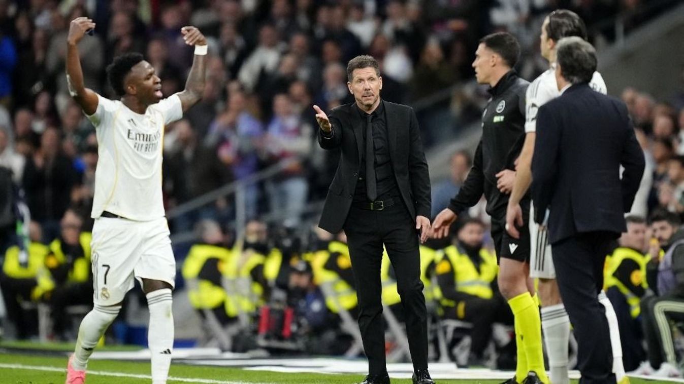 Vinícius visszavágott Simeonénak. Fotó: JOSE BRETON / AFP