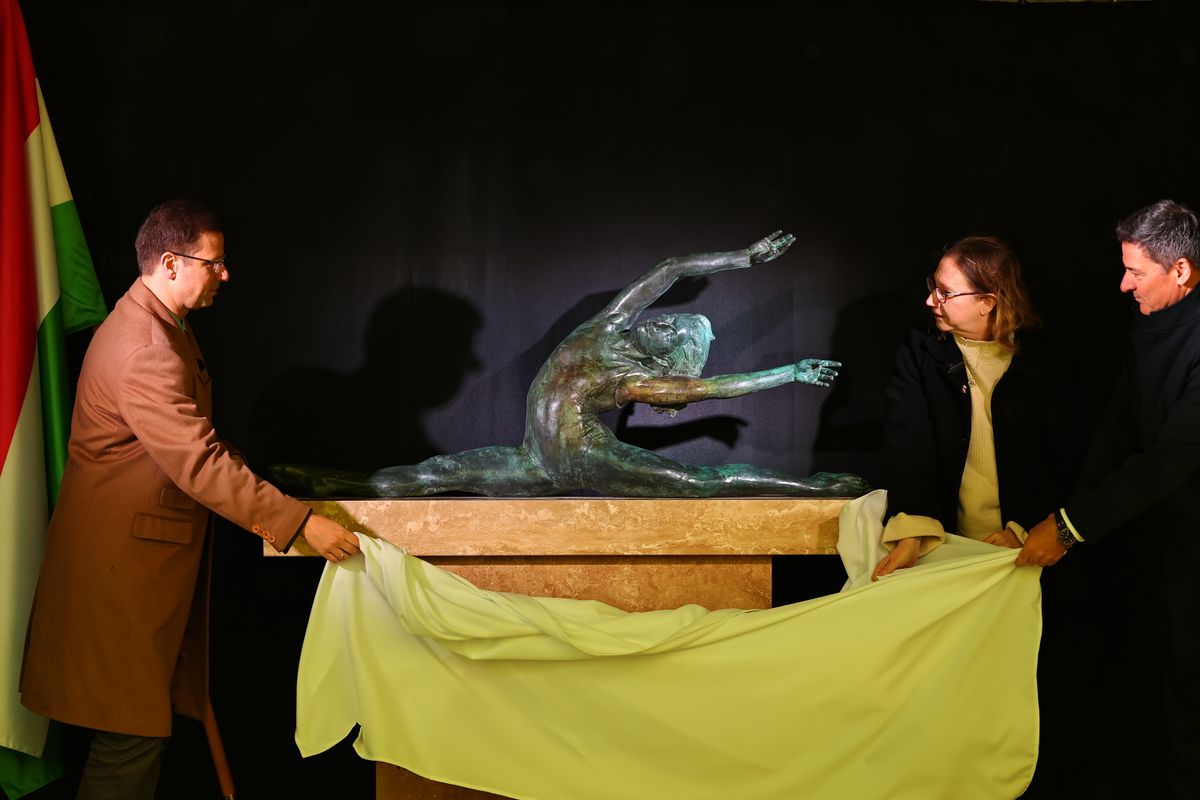 Keleti Ágnes szoboravatás