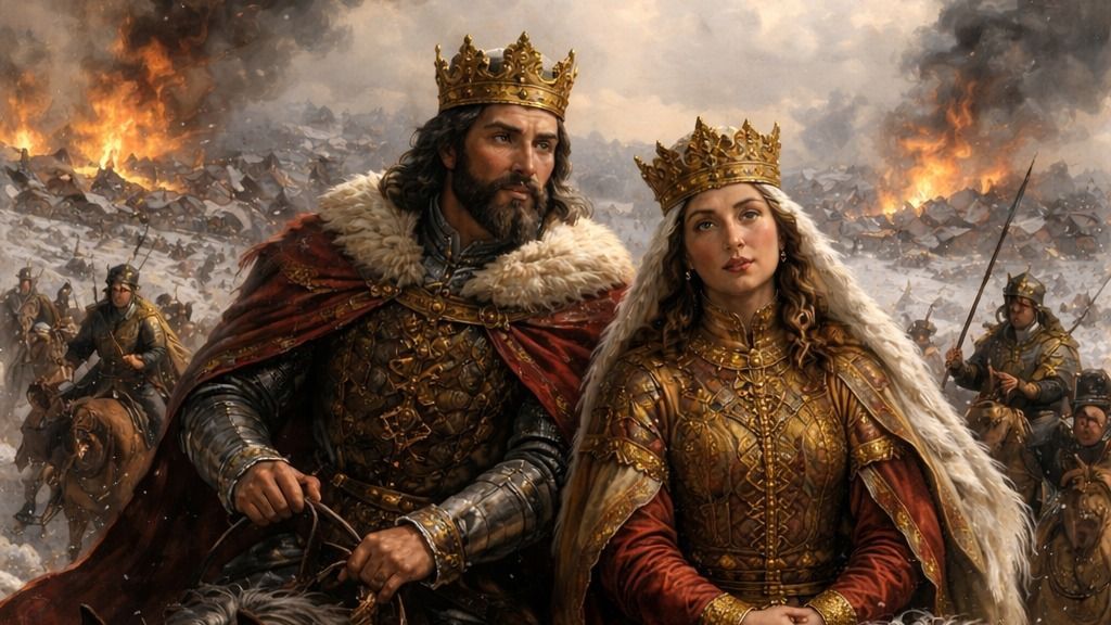 Laszkarisz Mária és IV. Béla a tatárjáráskor