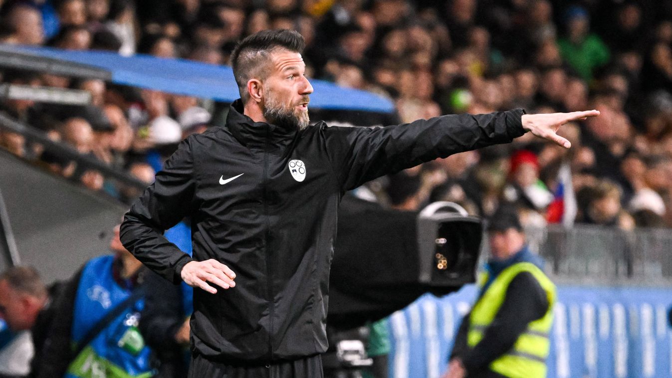 Bostjan Cesar
Slovenias asistant coach Bostjan Cesar gestures from the technical area during the friendly football match between Slovenia and Portugal, at the Stadium Stozice in Ljubljana, on March 26, 2024. (Photo by Jure Makovec / AFP)