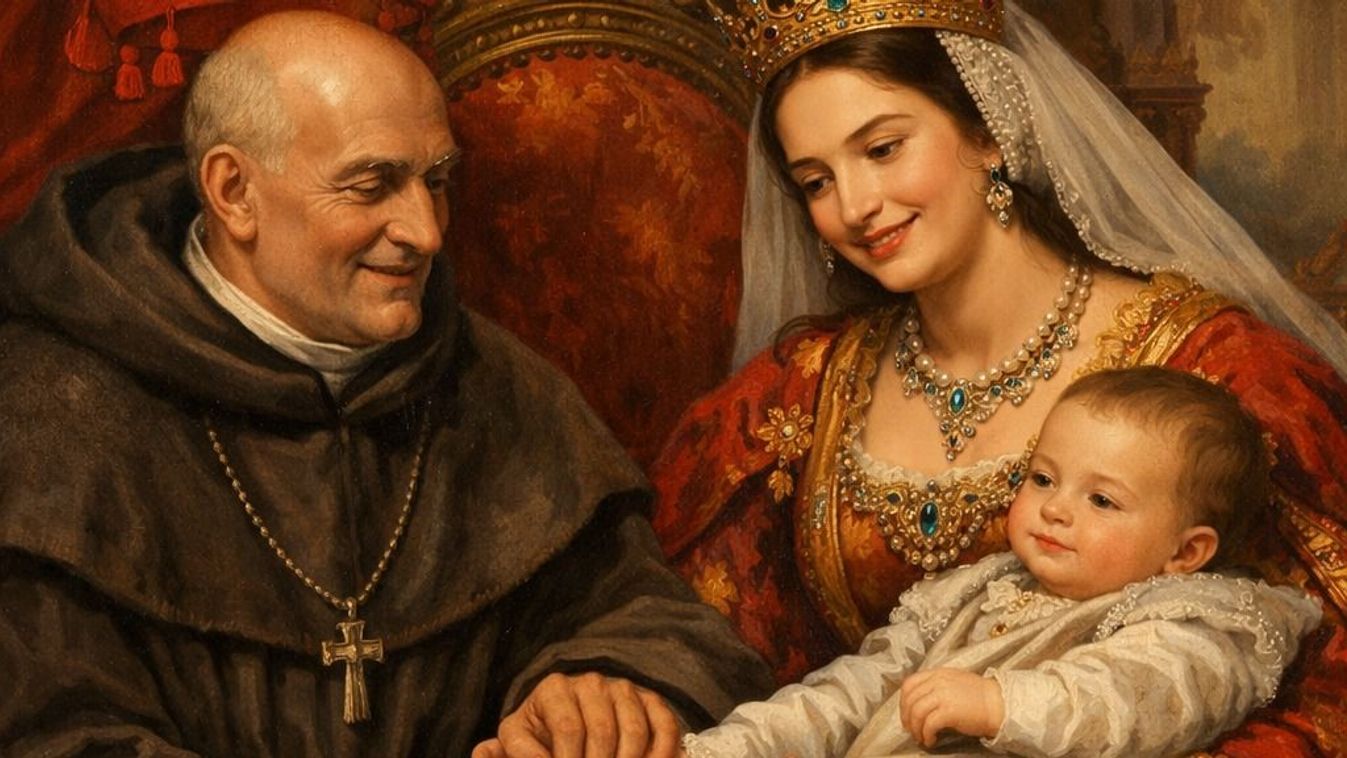 Fráter György Izabellával és a csecsemő János Zsigmonddal