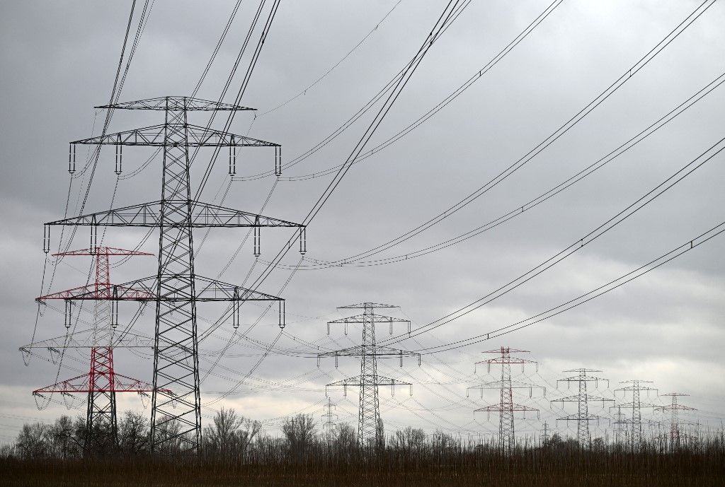 Március 14-én, szombaton rendkívüli áramszünetet vezettek be Kijevben (Fotó: AFP)