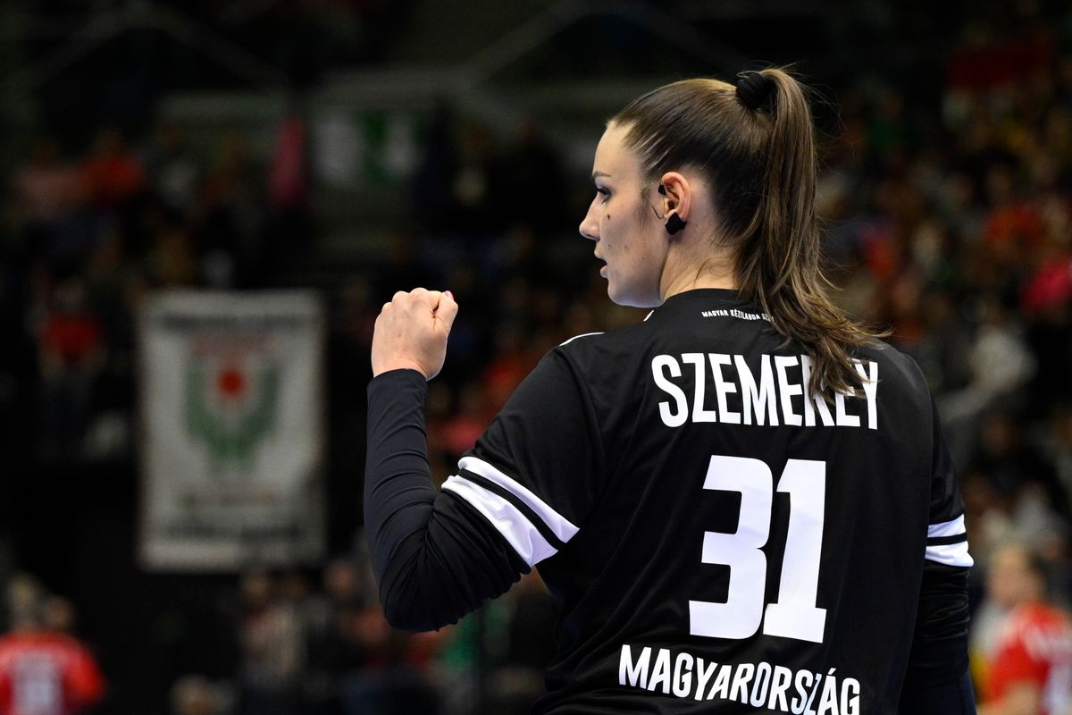 Tatabánya, 2026. március 5.Szemerey Zsófi kapus a női kézilabda Eurokupa B csoportjának 3. fordulójában játszott Magyarország - Dánia mérkőzésen a Tatabányai Multifunkcionális Sportcsarnokban 2026. március 5-én.MTI/Bodnár Boglárka