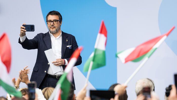 Patrióta nagygyűlés Salvini