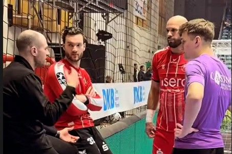 Együtt a négy magyar: Bartucz László, Palasics Kristóf, Sipos Adrián és Imre Bence