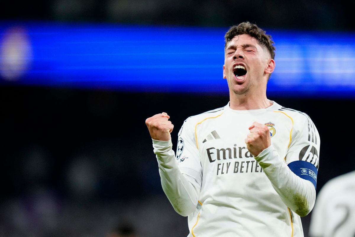 A Real Madrid egy hete Federico Valverde három góljával került előnybe a Manchester City ellen a Bajnokok Ligája 2026-os nyolcaddöntőjében