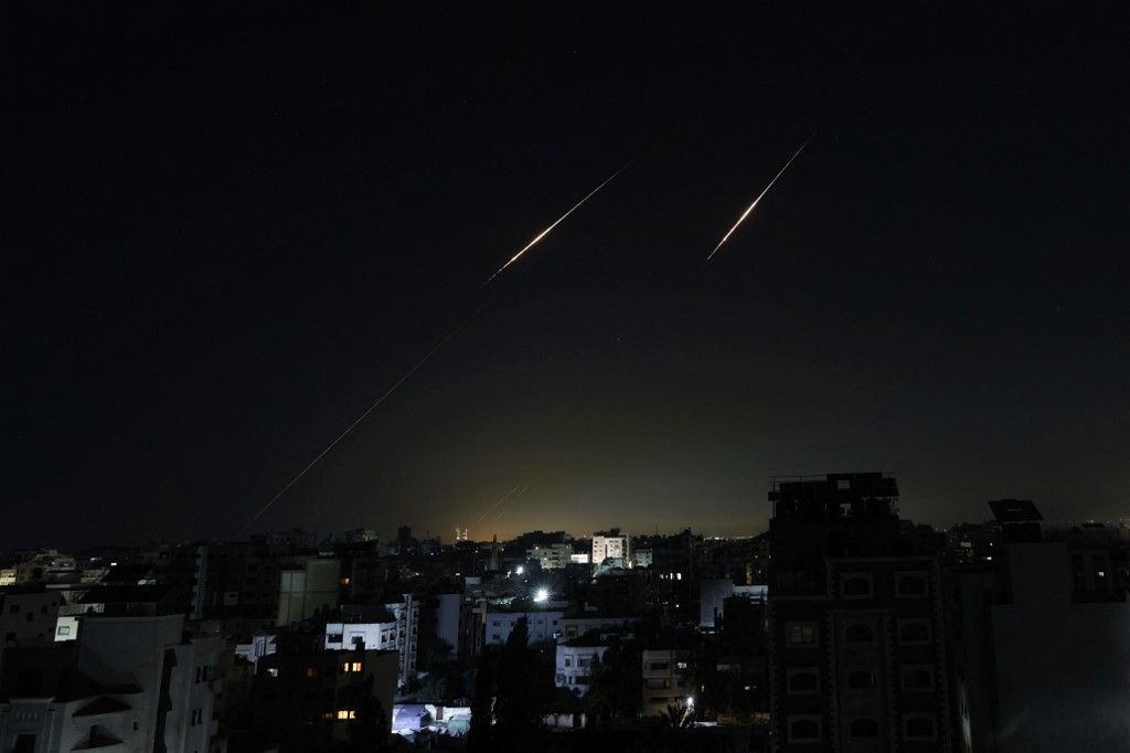 Macron az iráni háborúról tett bejelentést (Fotó: AFP)