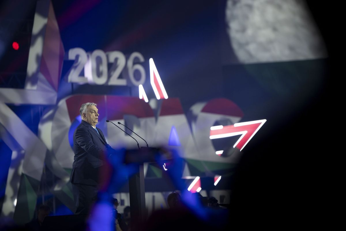 A Miniszterelnöki Kommunikációs Főosztály által közreadott képen Orbán Viktor miniszterelnök beszédet mond a CPAC (Konzervatív Politikai Akció Konferencia) Hungary 2026 rendezvényen a MTK Sportparkban 2026. március 21-én 