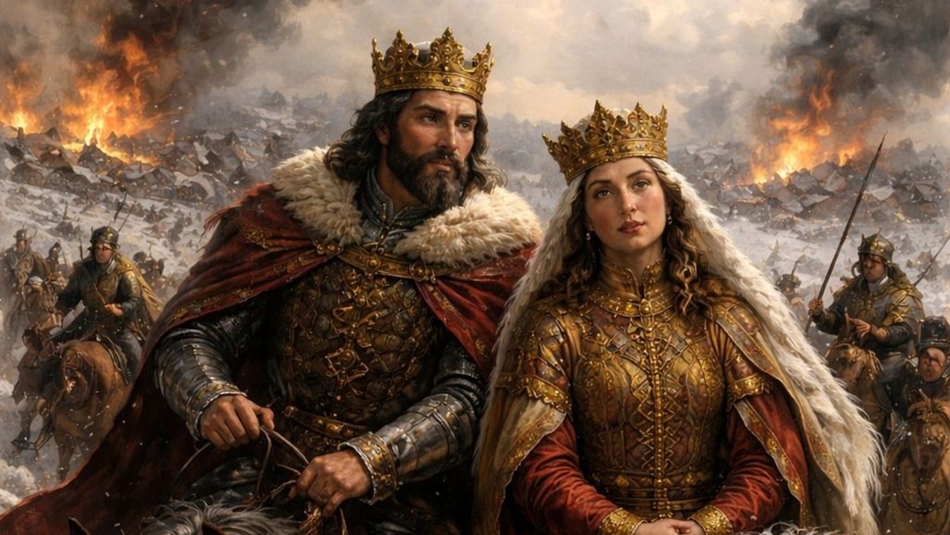 Laszkarisz Mária és IV. Béla a tatárjáráskor