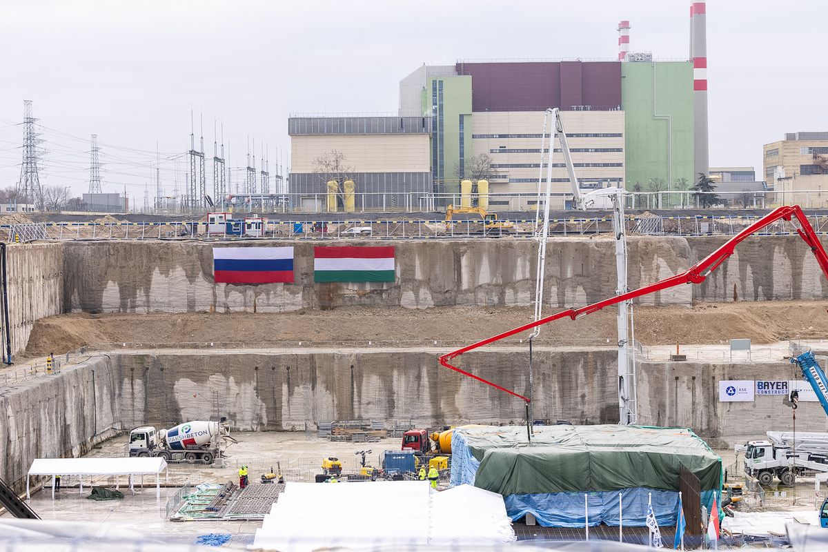 20260205 PaksPaks II. Atomerőmű első betonöntési ünnepségét, amellyel megkezdődött az építési területén a Paksi Atomerőmű 5. blokk reaktorépületének alapozása.fotó: Polyák Attila PAMW