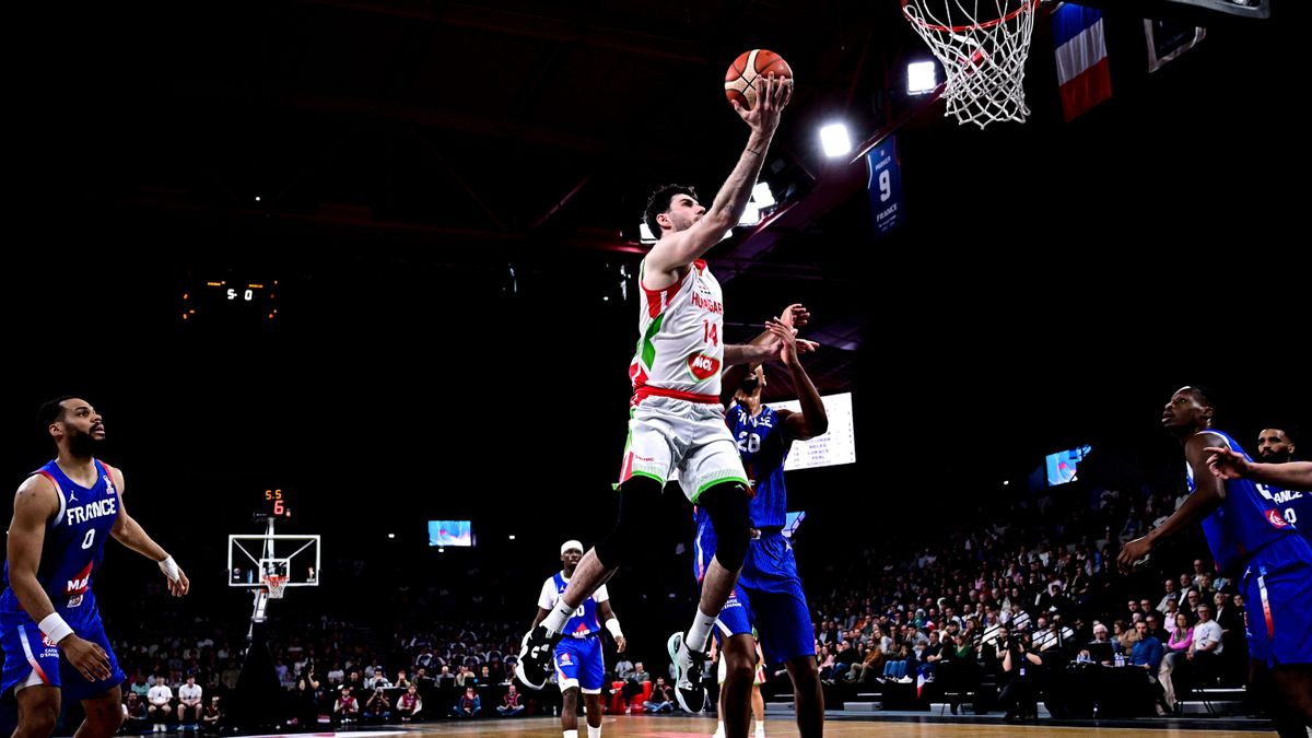 A magyar válogatott Golomán György szép kosarakat dobott a franciák ellen