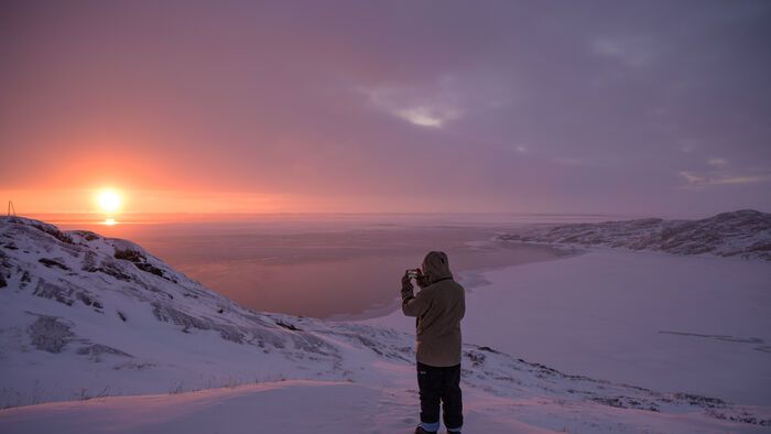 Naplemente Grönlandon