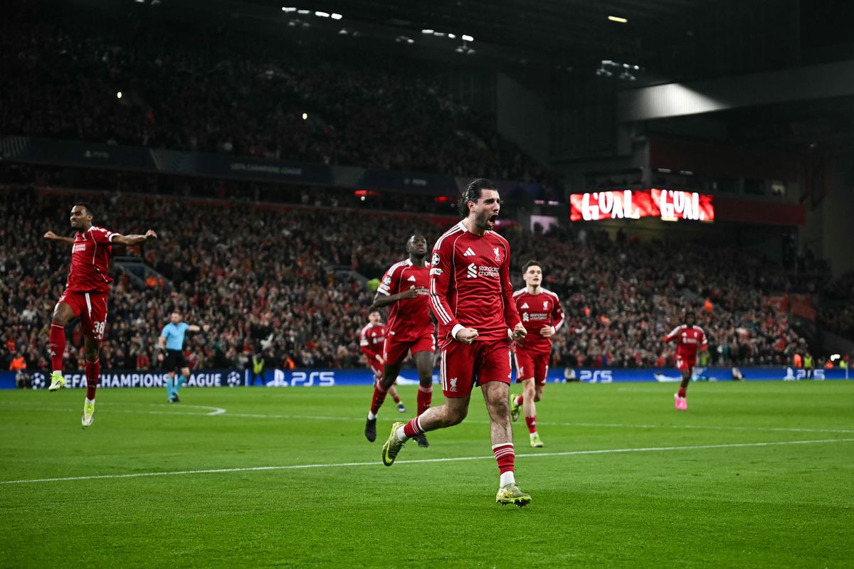 Szoboszlai Dominik gólöröme a Liverpool–Galatasaray BL-nyolcaddöntőn, de Kerkez Milos teljesítményét sem szabad elfelejtenünk