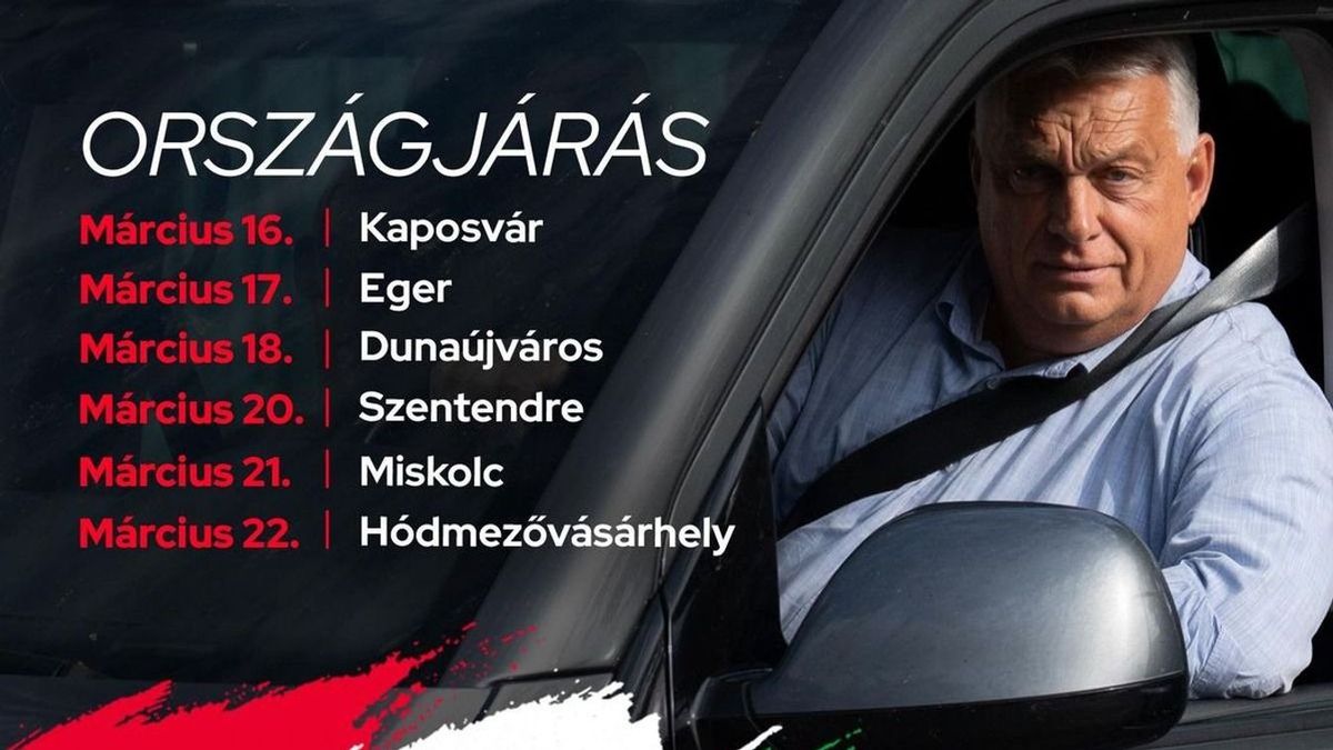 Orbán Viktor országjárásra indul (Forrás: Facebook)