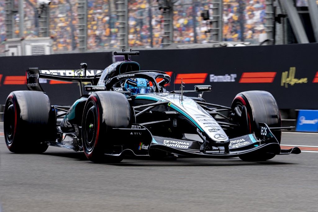 George Russell (Mercedes) indult az első helyről a Forma–1-es Ausztrál Nagydíj vasárnapi futamán