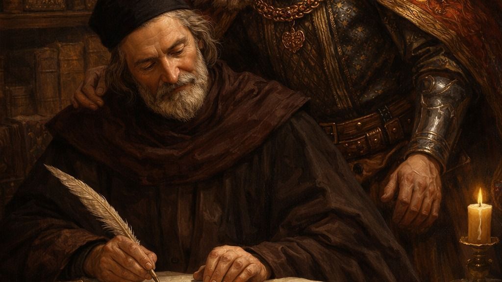 Antonio Bonfini krónikáját írja