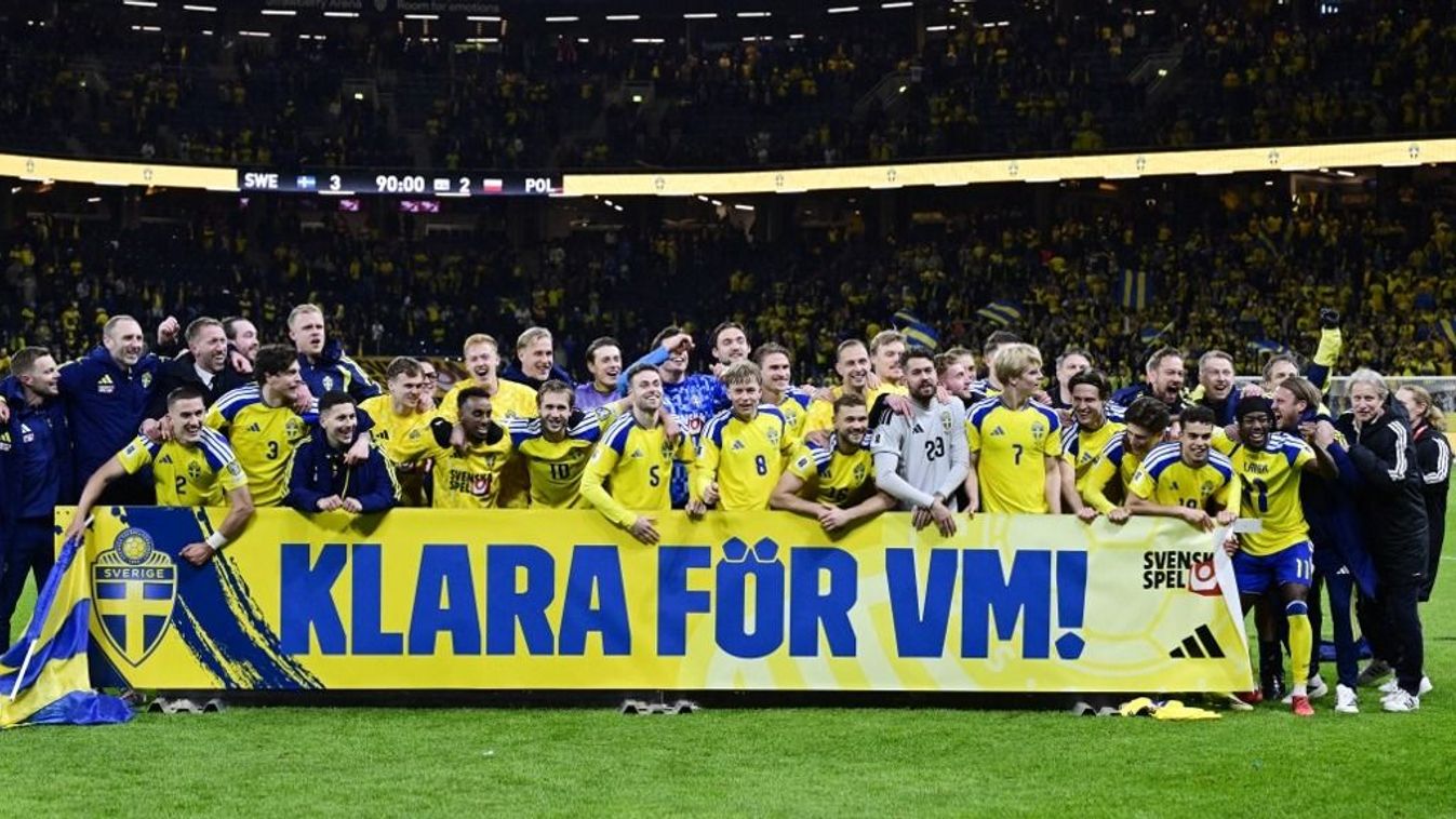 A kép többet mond minden szónál: Svédország kijutott a 2026-os labdarúgó-világbajnokságra