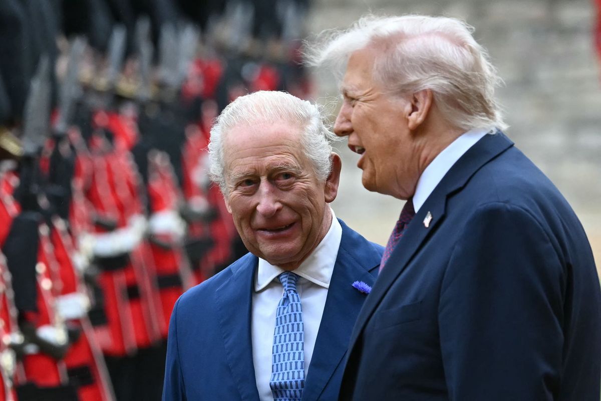 III. Károly brit király és Donald Trump amerikai elnök