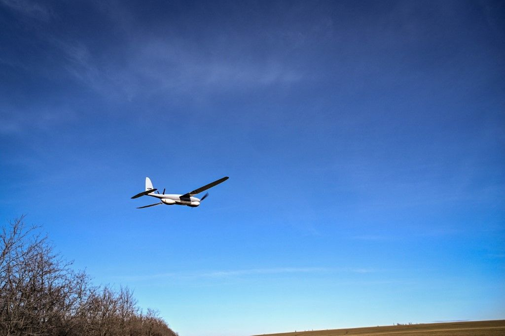 Drónzápor érte az orosz területeket - képünk illusztráció Fotó: DMYTRO SMOLIENKO / NurPhoto