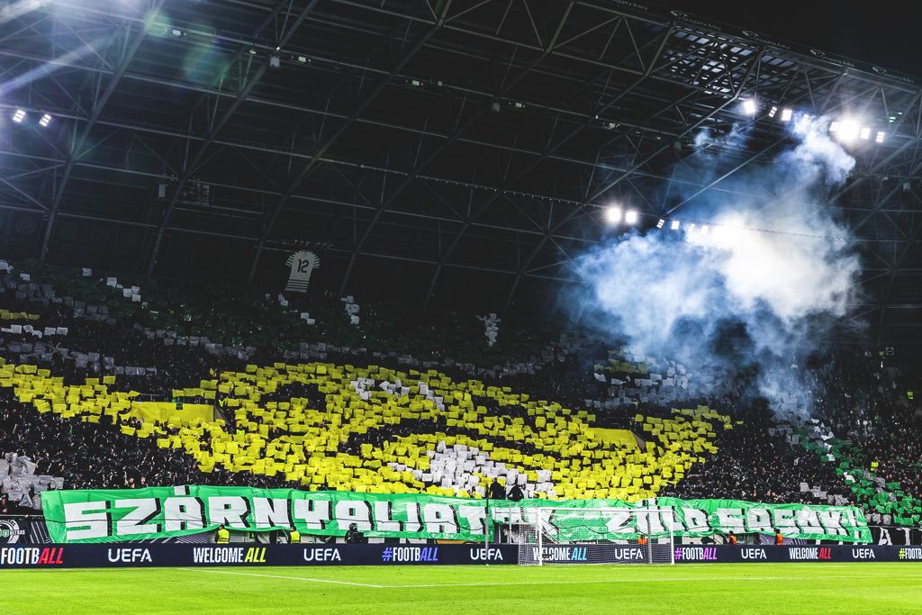 A Fradi–Braga mérkőzés előtt a hazai szurkolók kitetettek magukért