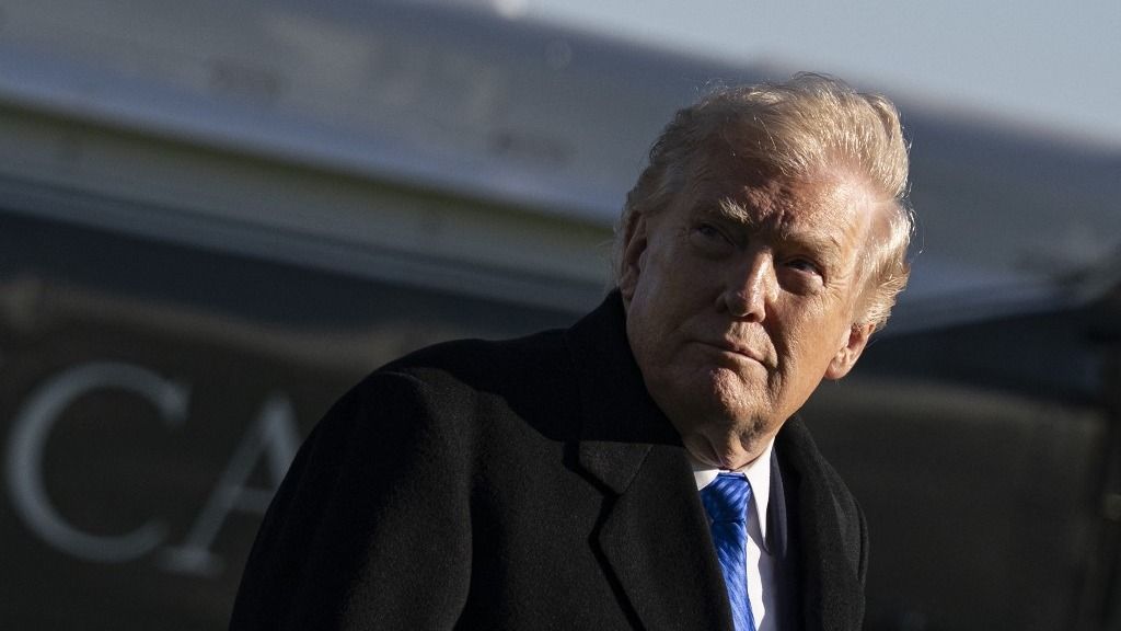 Drón került közel Trump repülőgépéhez (Fotó: AFP)