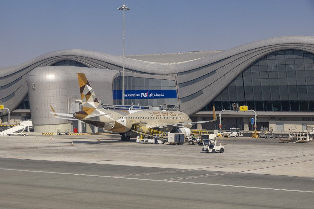 Abu-Dzabi Zayed nemzetközi repülőtér (Fotó: AFP)