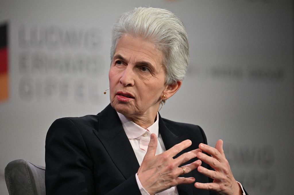 Dr. Marie-Agnes Strack-Zimmermann, MEP, Chair of the Committee on Security and Defence (SEDE), single image, cropped single motif, portrait. Ludwig Erhard Summit 2025 at Gut Kaltenbrunn on Lake Tegernsee on May 9, 2025. (Photo by Frank Hoermann / SVEN SIMON / SVEN SIMON / dpa Picture-Alliance via AFP)