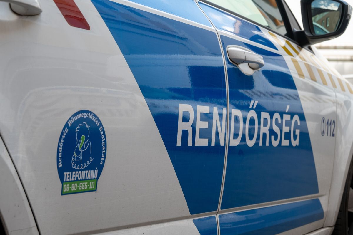 Budapest, Hungary - 10.09.2025 - Hungarian police car