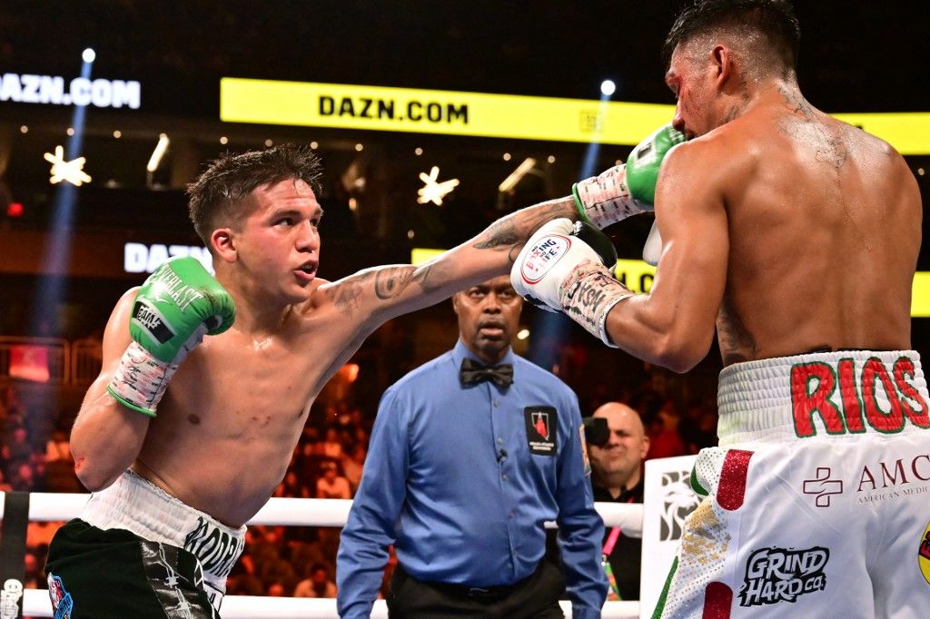 Noha a kisebb súlycsoportokban bokszol, Jesse Rodriguez elképesztő ütőerővel rendelkezik