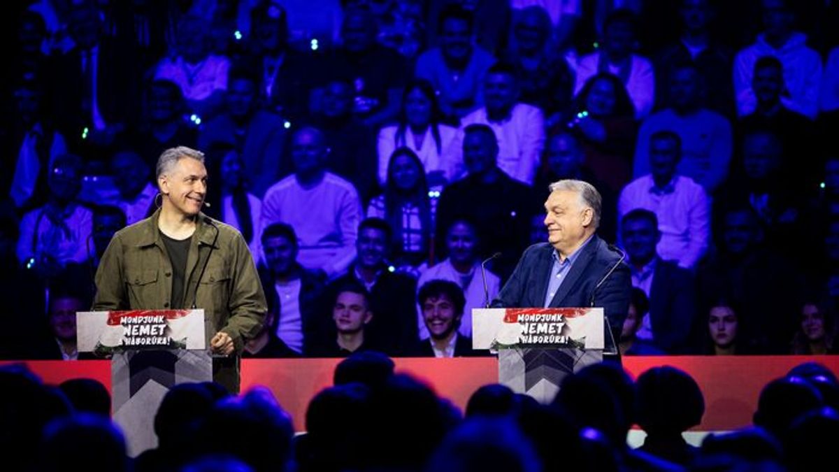 LazarInfo With PM Orban Draws Huge Crowd at Anti-War Rally in Debrecen