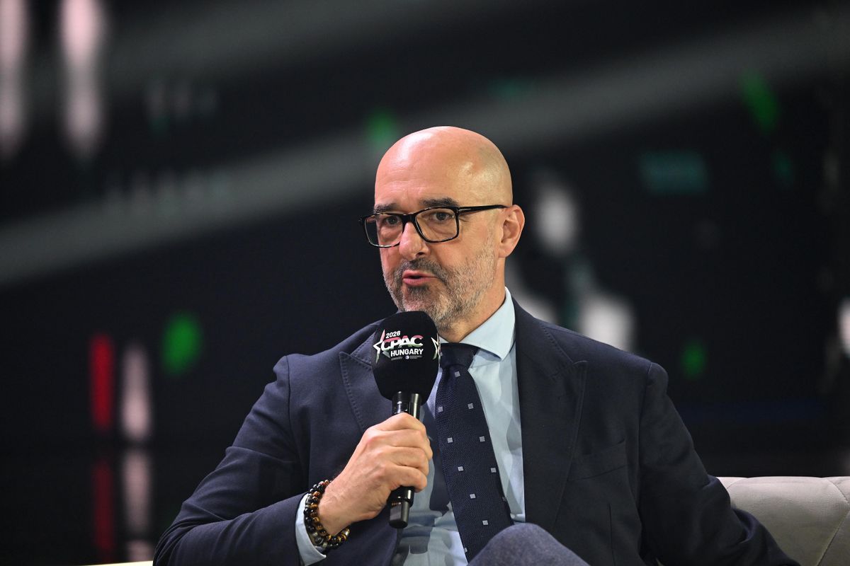 Budapest, 2026. március 21.
Kovács Zoltán, a Miniszterelnöki Kabinetiroda nemzetközi kommunikációért és kapcsolatokért felelős államtitkára a CPAC (Konzervatív Politikai Akció Konferencia) Hungary 2026 rendezvényen a MTK Sportparkban 2026. március 21-én.
MTI/Balogh Zoltán