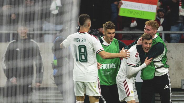 Schön Szabolcs lőtte a magyar válogatott győztes gólját, ekkor még Szoboszlai Dominik a pályán volt, Baráth Péter nem
