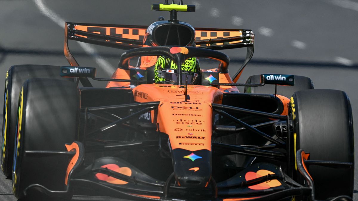 McLaren pilótája Lando Norris is szenvedett az első szabadedzésen