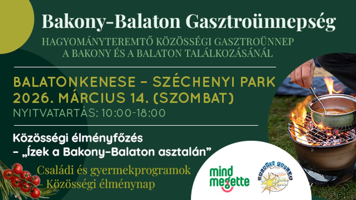 Bakony–Balaton Gasztroünnepség 2026