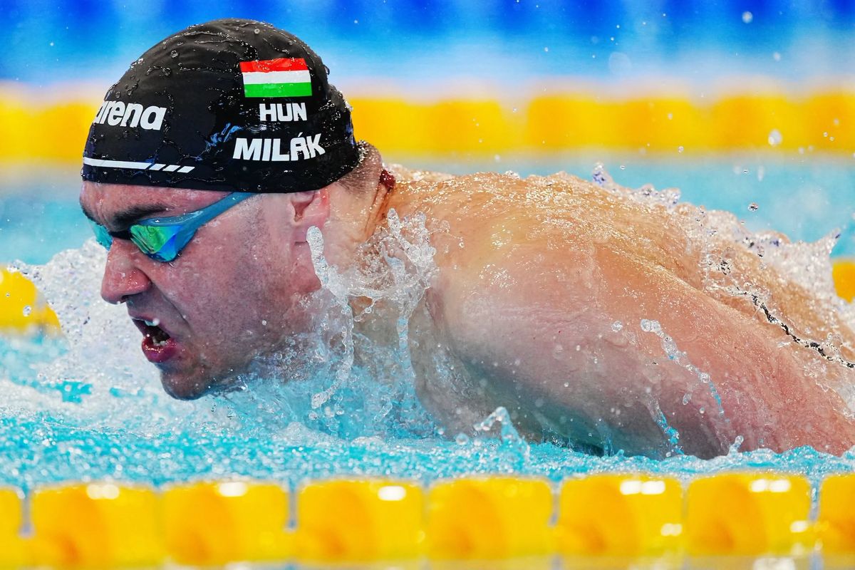 Milák Kristóf a világ idei legjobb idejével győzött 100 pillangón a soproni úszó ob-n
