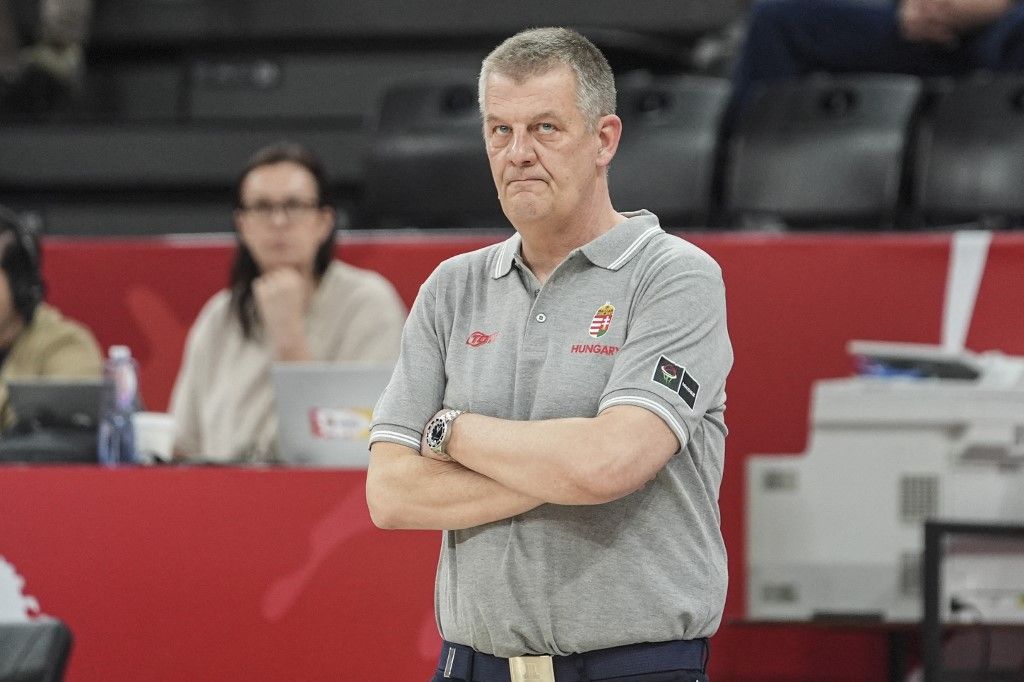 Völgyi Péter, a női kosárlabda-áogatott szövetségi kapitánya Fotó: BEYZA COMERT / ANADOLU